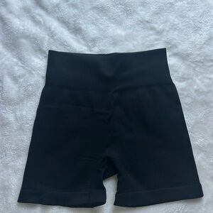 Black Women's High-Waisted Shorts